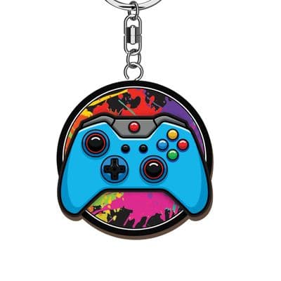 Gamer Wooden Keyring