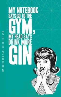 Gym and gin Notelet notebook