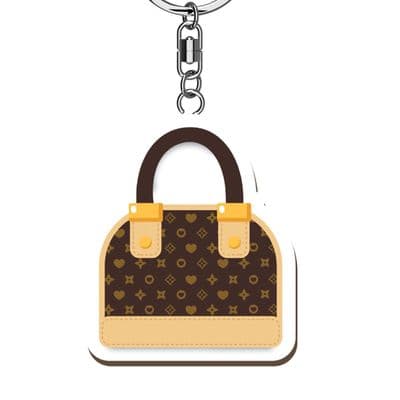 Handbag Wooden Keyring