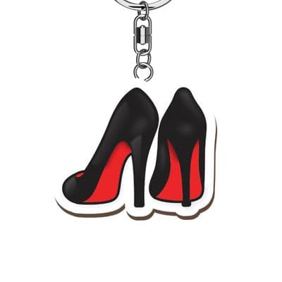High Heels Wooden Keyring