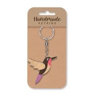 Hummingbird Wooden Keyring