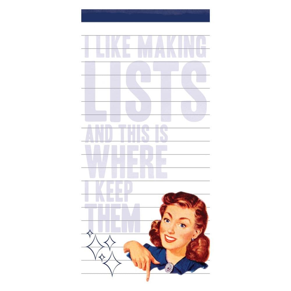 I Like Making Lists Notepad