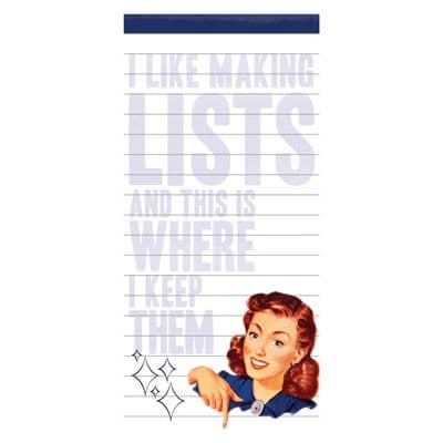 I Like Making Lists Magnet Notepad