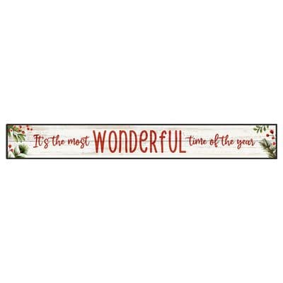 It's The Most Wonderful Christmas Skinny Sign