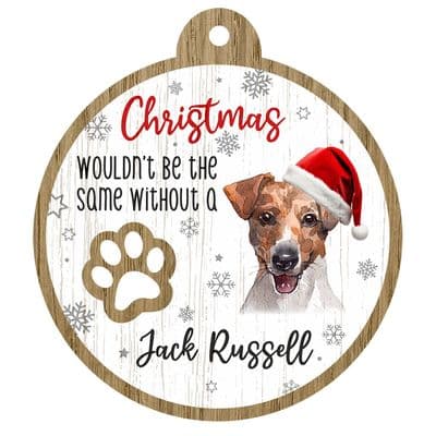 Jack Russell Pet Christmas Decoration