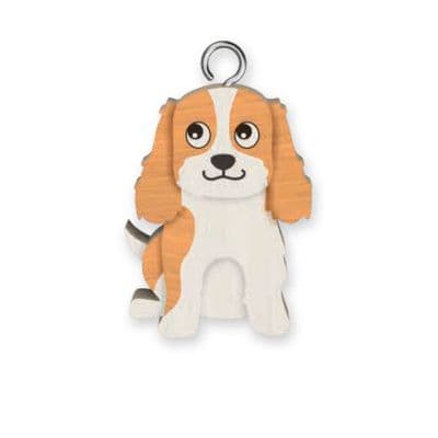 King Charles Wooden Keyring