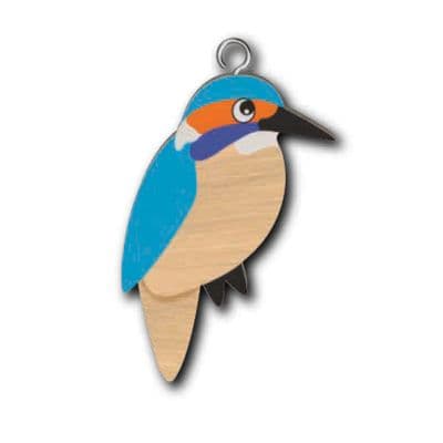 Kingfisher Wooden Keyring