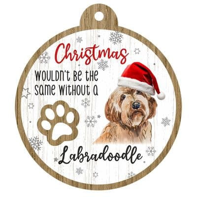 Labradoodle Pet Christmas Decoration