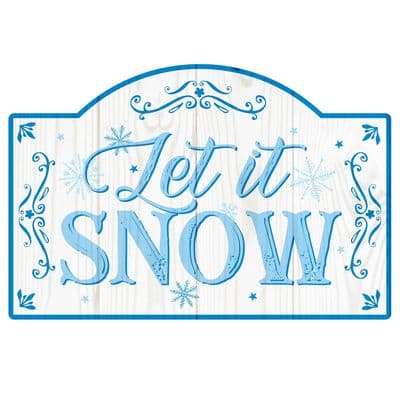 Let It Snow Christmas Arched Sign