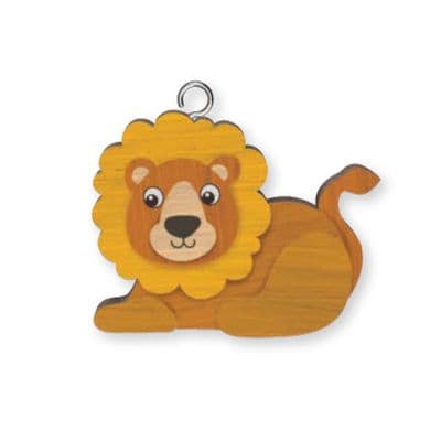 Lion Wooden Keyring