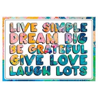 Live Simple Signtastic Sign