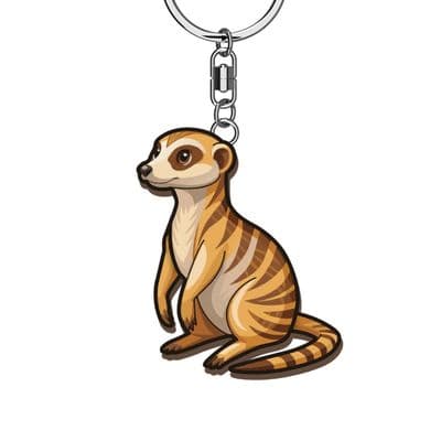 Meerkat Wooden Keyrings