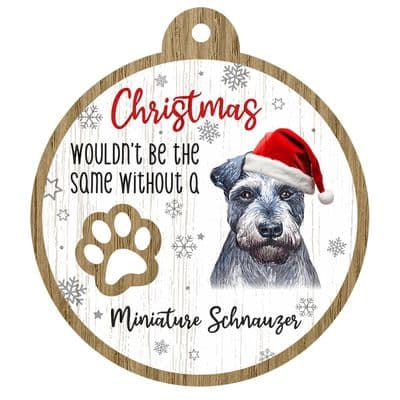 Miniature Schnauzer Pet Christmas Decoration