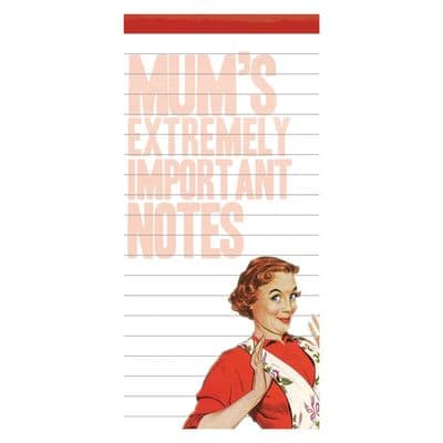 Mum's Extremely Important Notes Magnet Notepad