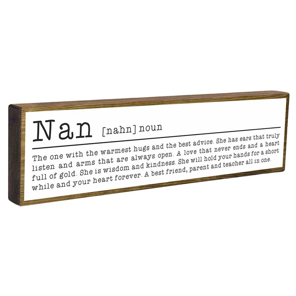 Nan Mini Rustic Wood Sign