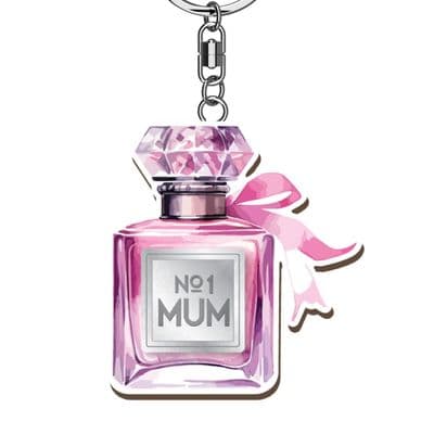 No1 Mum Wooden Keyring