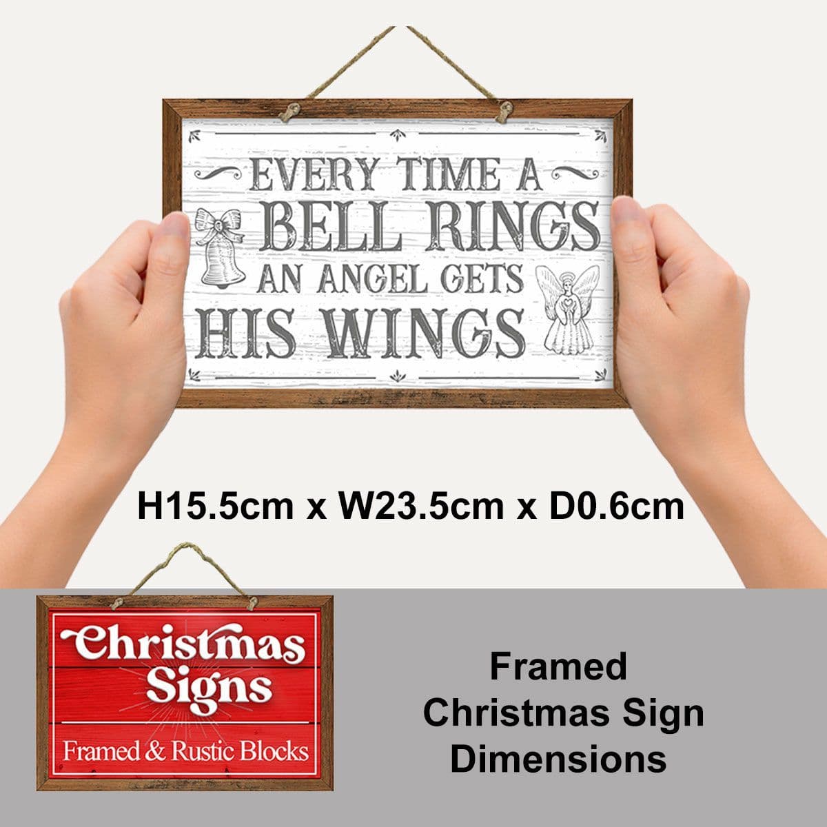 Old Fashioned Christmas Framed Sign