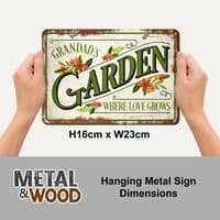 Our Garden Metal Sign