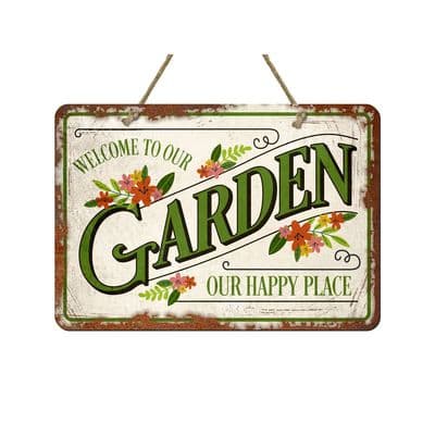 Our Garden Metal Sign