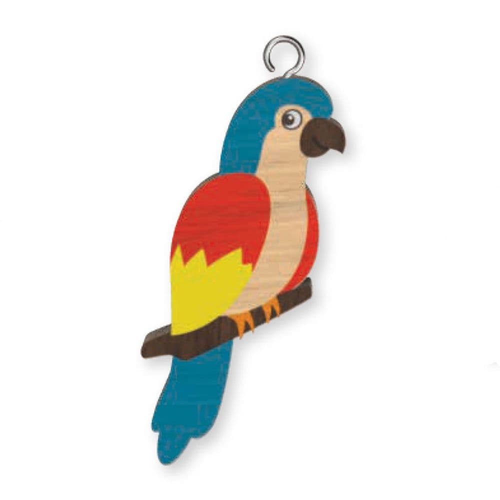 Parrot Wooden Keyring