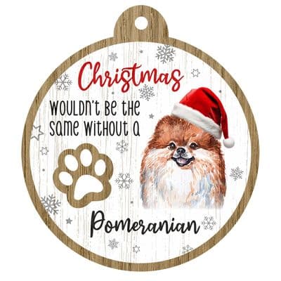 Pomeranian Pet Christmas Decoration