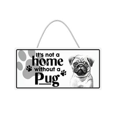 Pug Hanging Sign