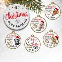Pug Pet Christmas Decoration