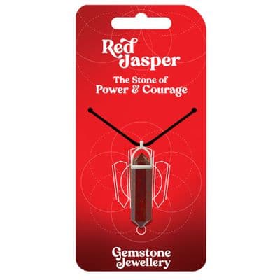 Red Jasper Pendant Necklace