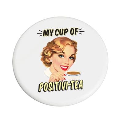 Retro Positivi-tea Coaster