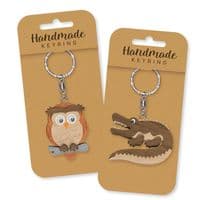 Robin Wooden Keyring