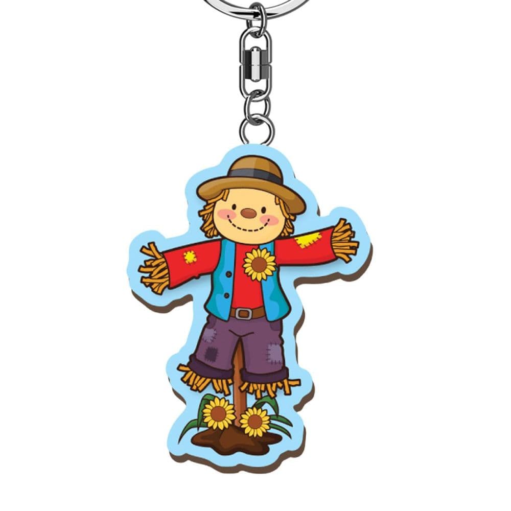 Scarecrow Wooden Keyring