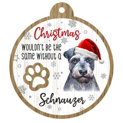Schnauzer Pet Christmas Decoration