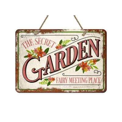 Secret Garden Metal Sign