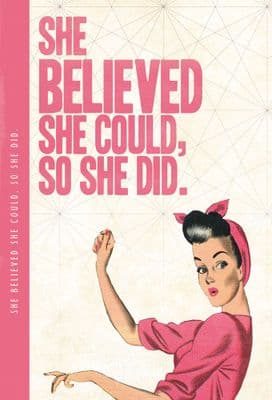 She Believed She Could XL Notebook