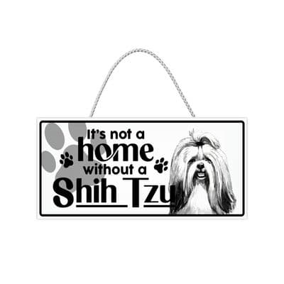 Shih Tzu Hanging Sign