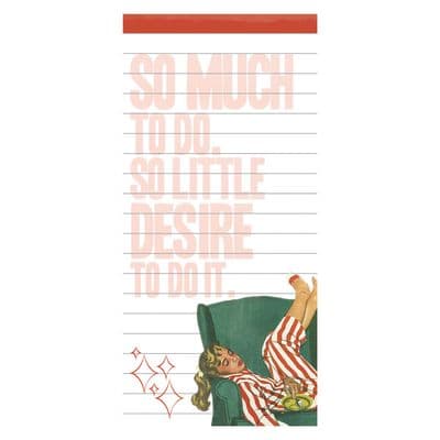 So Much To Do Magnet Notepad