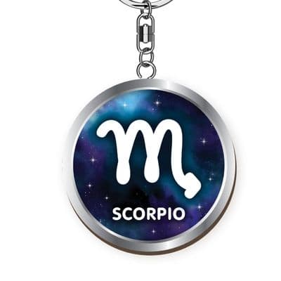 Starsign Scorpio Wooden Keyring
