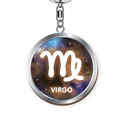 Starsign Virgo Wooden Keyring