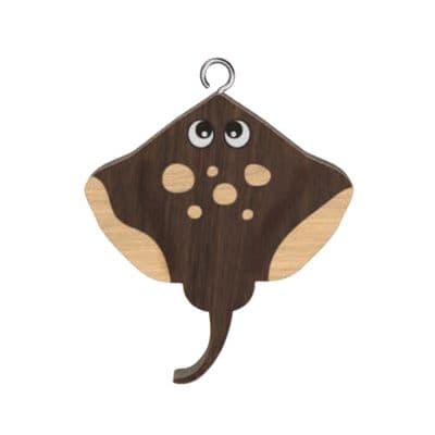 Stingray Wooden Keyring