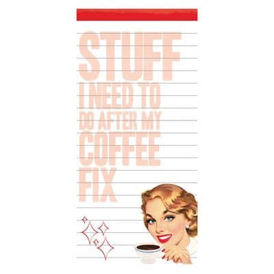 Stuff I need to do after my Coffee Magnet Notepad
