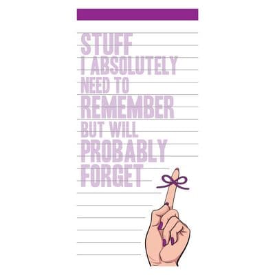Stuff I need to remember Magnet Notepad