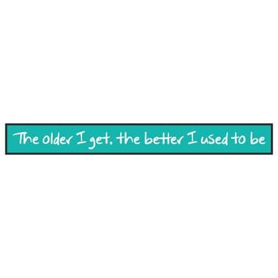 The Older I Get  Skinny Sign