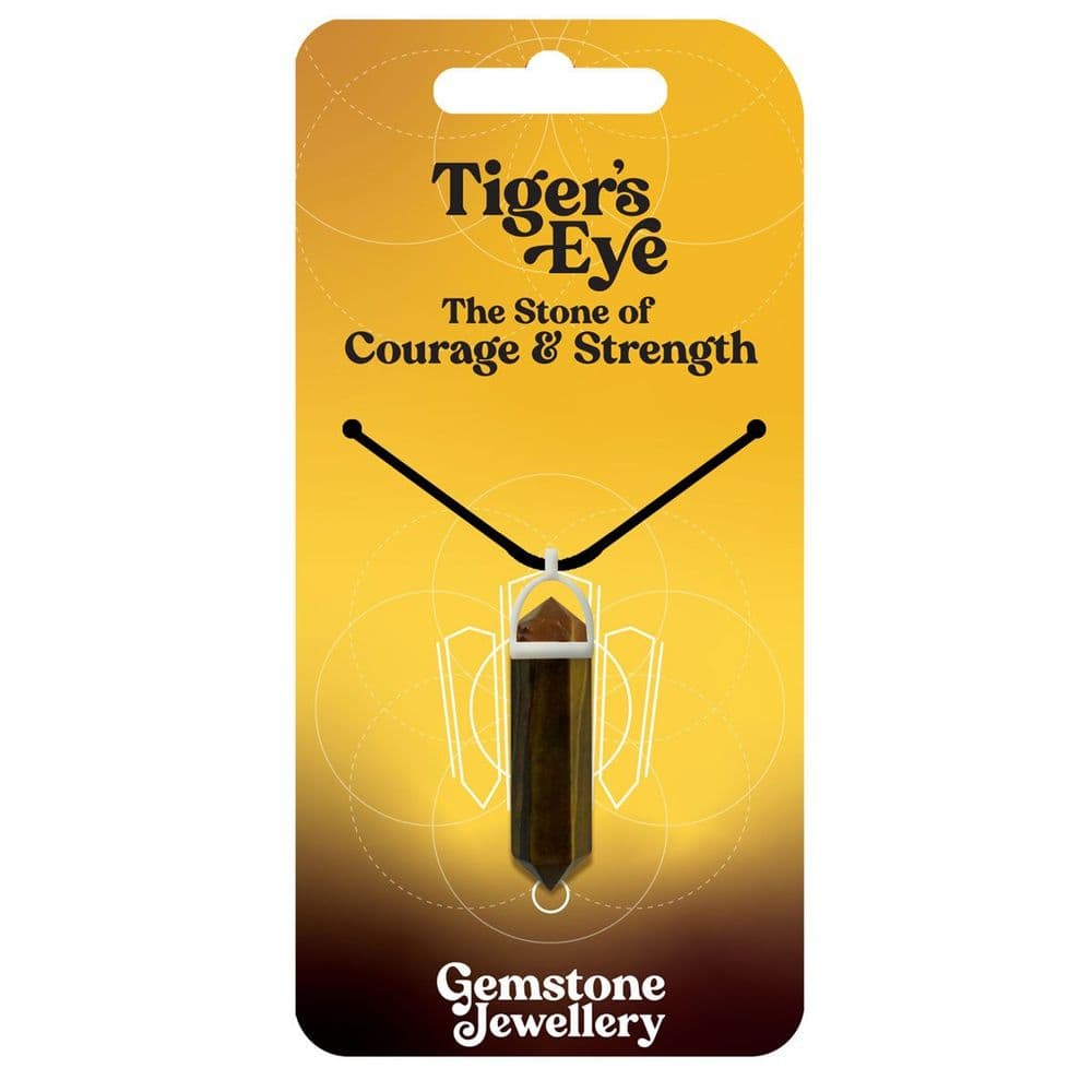 Ember Short Pendant Gold Necklace in Tiger's Eye main image 1