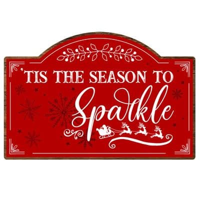 Tis The Season Christmas Arched Sign