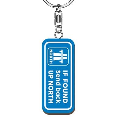 Up North Wooden Keyring