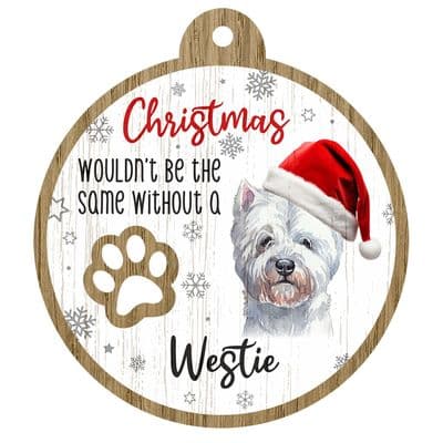 Westie Pet Christmas Decoration