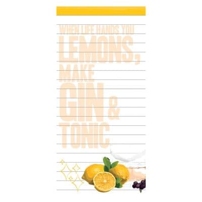 When Life Hands You Lemons Magnet Notepad