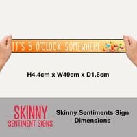 World's Best Teacher Skinny Sign