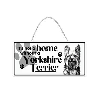 Yorkshire Terrier Hanging Sign