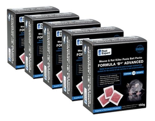 Pest Expert Formula 'B' Rat Poison Paste Bait 900g (6 x 150g)